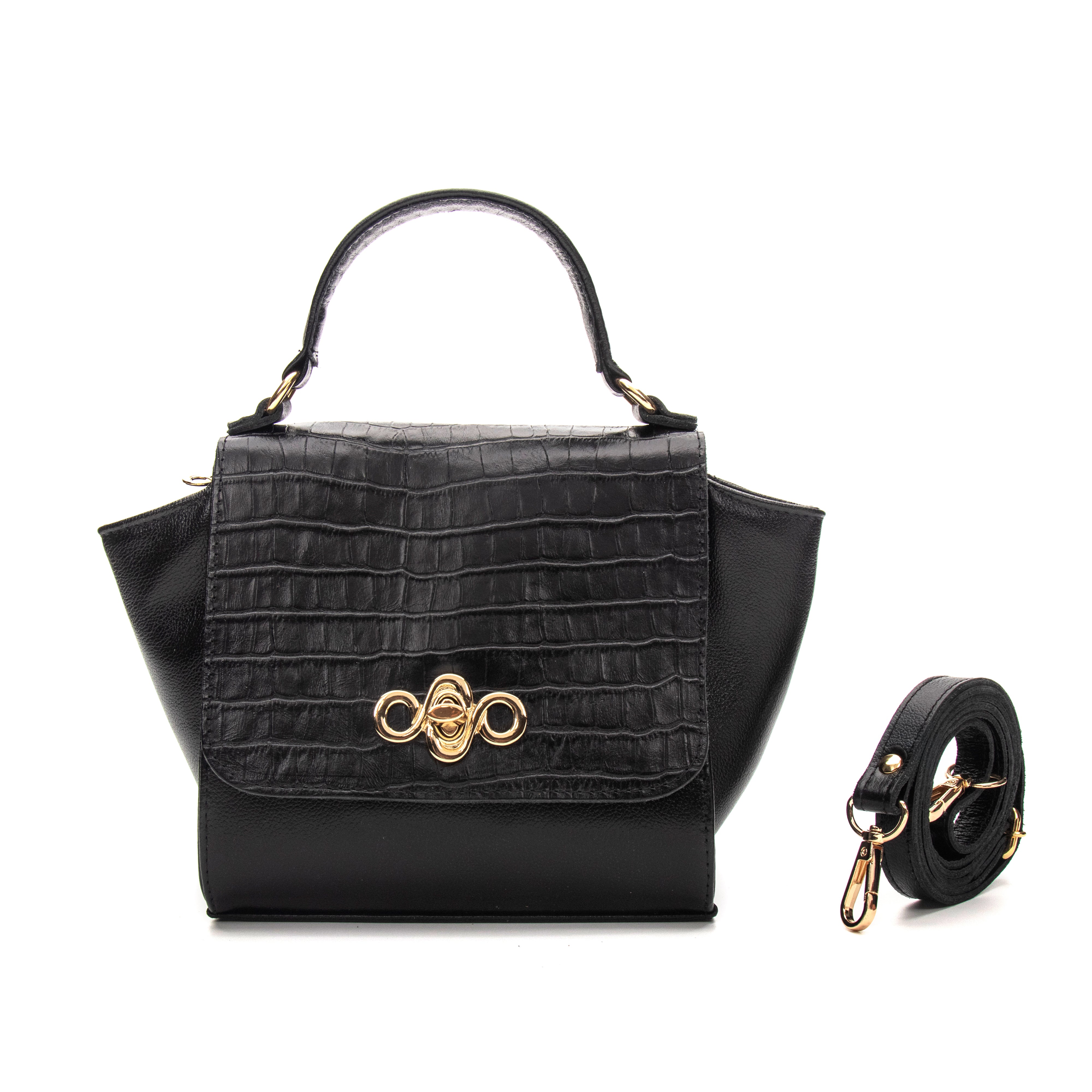 Bolsa Couro Legítimo Tiracolo/Handbag Pequena Portofino