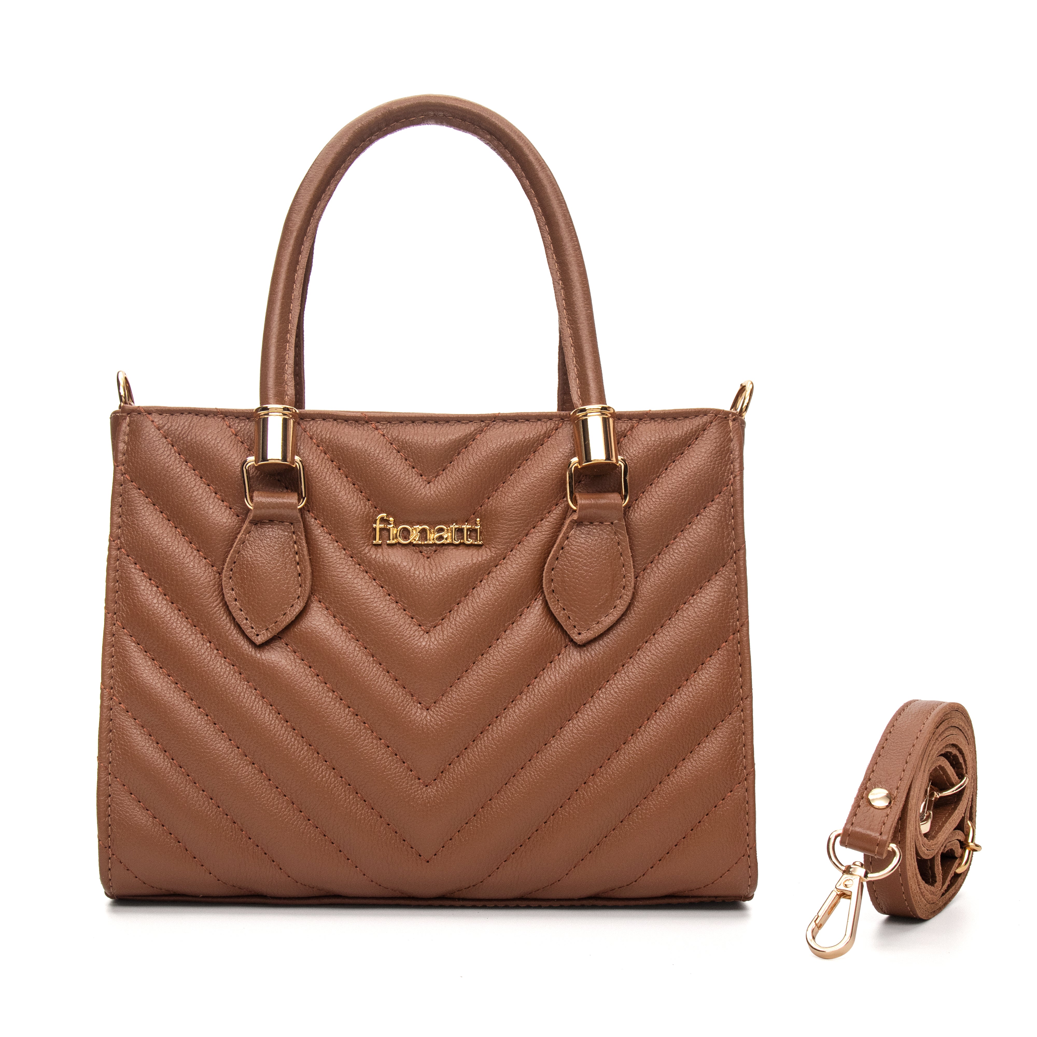 Bolsa Couro Legítimo Tote/Tiracolo Média Ravena