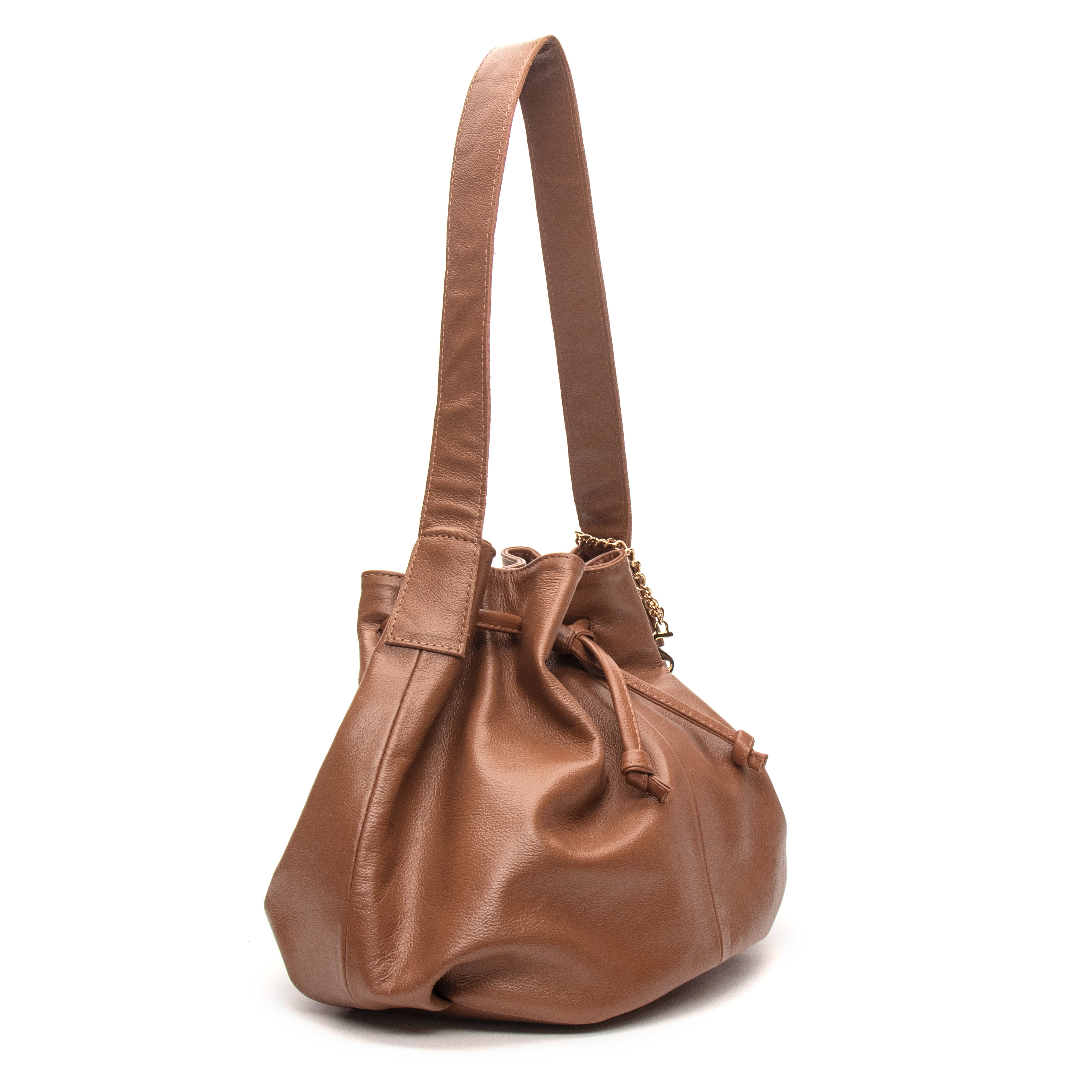 Bolsa Couro Legítimo Hobo/Saco Média Siena