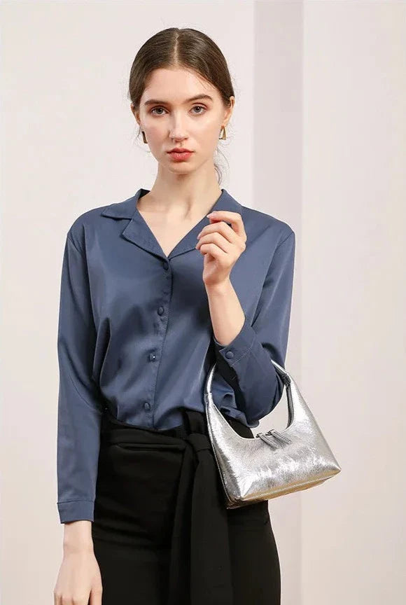 Bolsa Baguete Couro Legítimo Liz