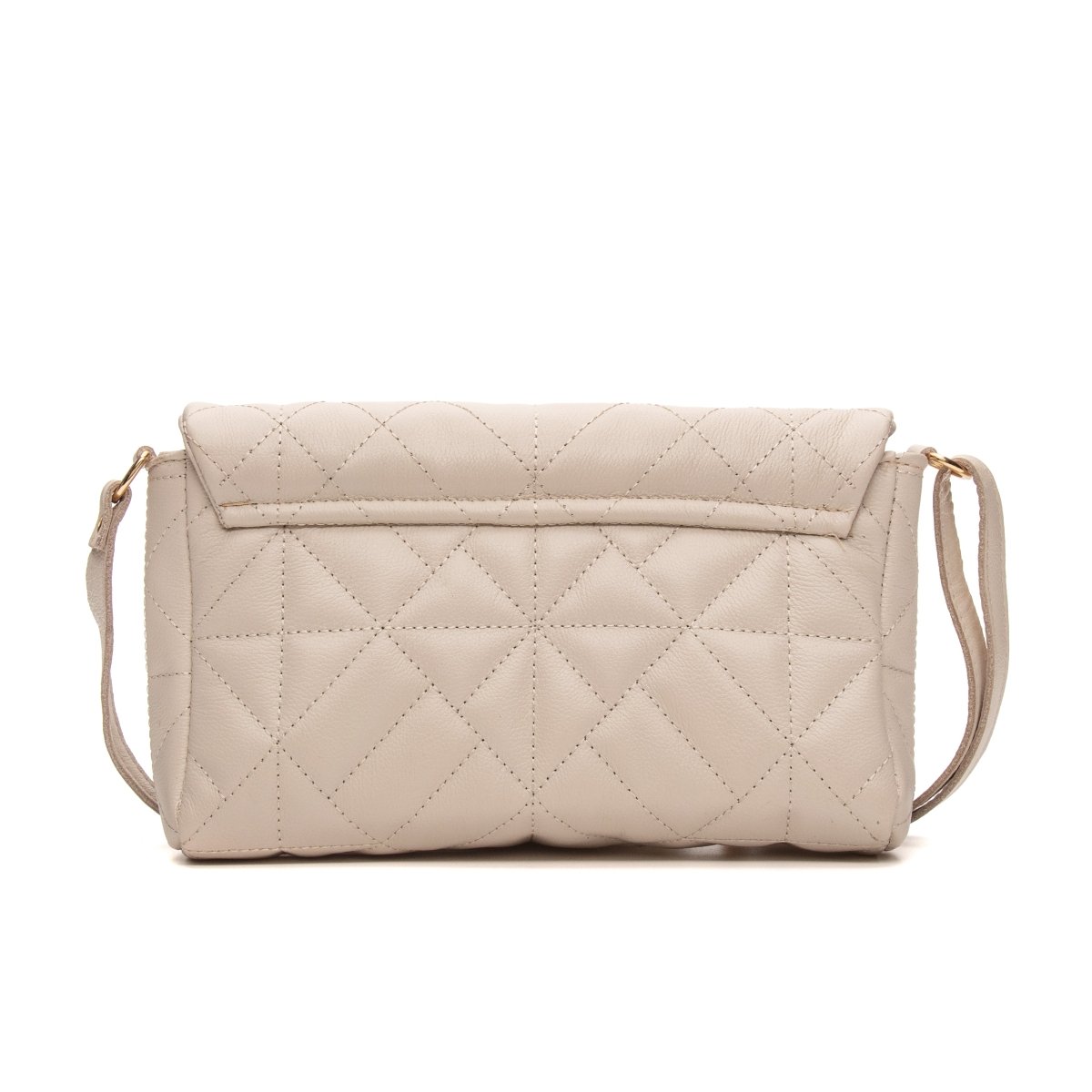 Bolsa Couro Legítimo Clutch/Tiracolo Matelassê Pequena Parma - FIONATTI