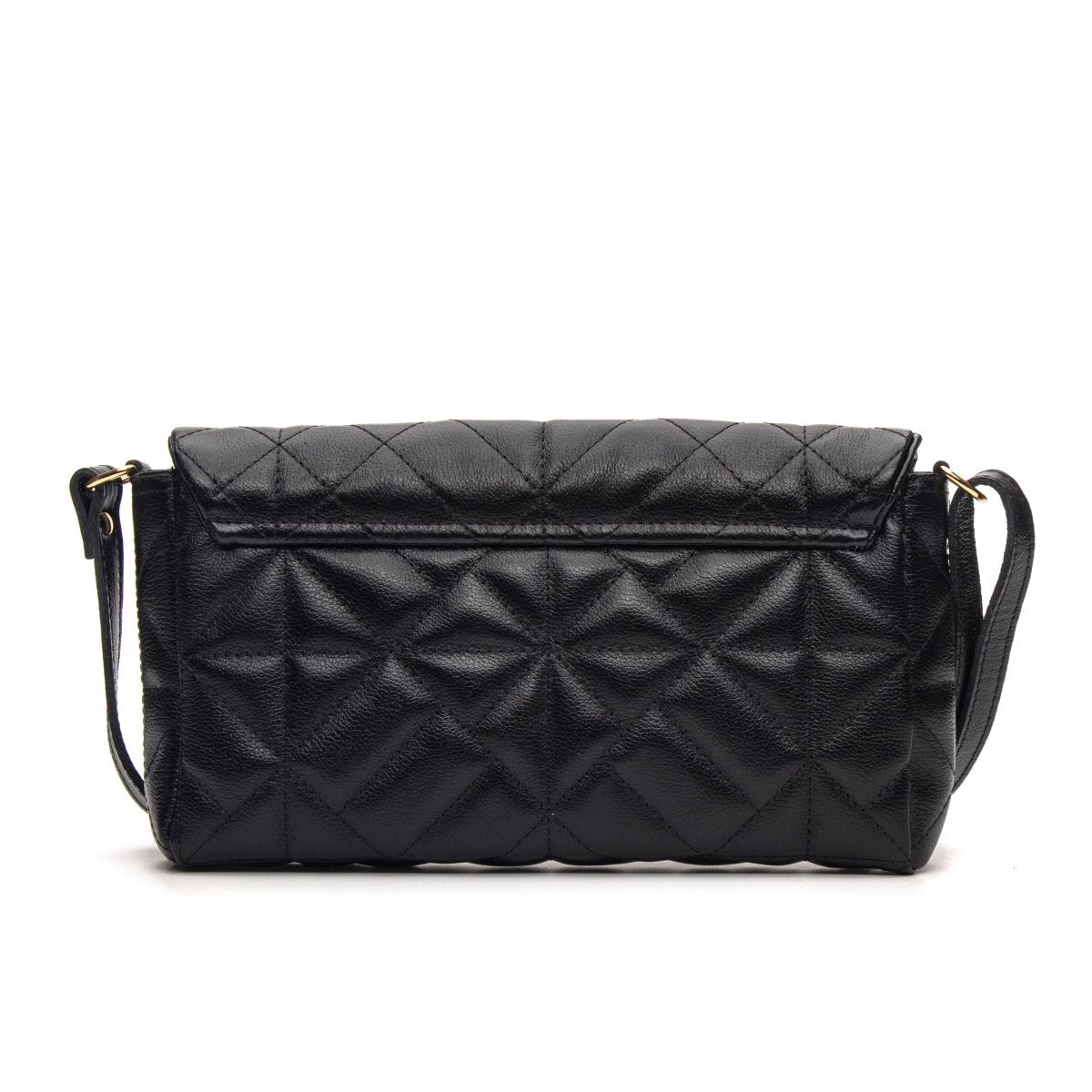 Bolsa Couro Legítimo Clutch/Tiracolo Matelassê Pequena Parma - FIONATTI