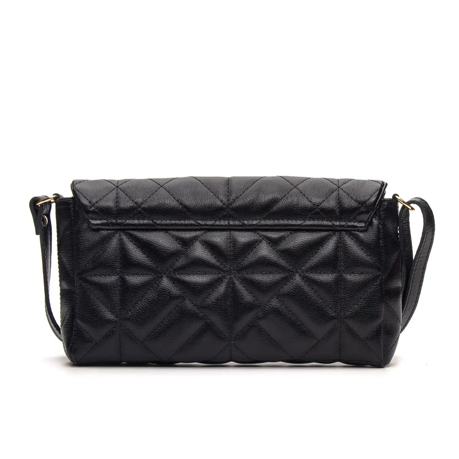 Bolsa Couro Legítimo Clutch/Tiracolo Matelassê Pequena Parma feminina | FIONATTI