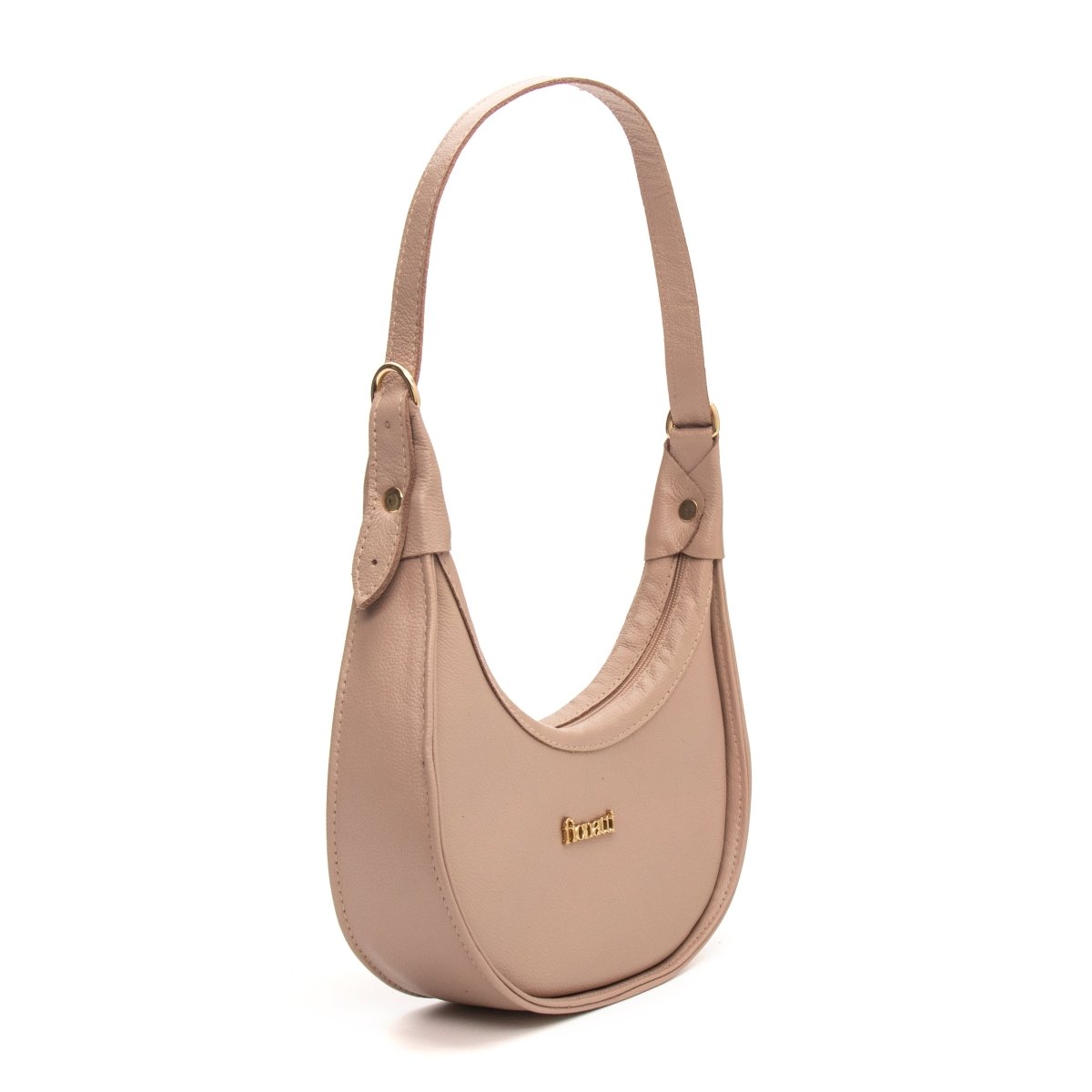 Bolsa Couro Legítimo Hobo Pequena Roma - FIONATTI