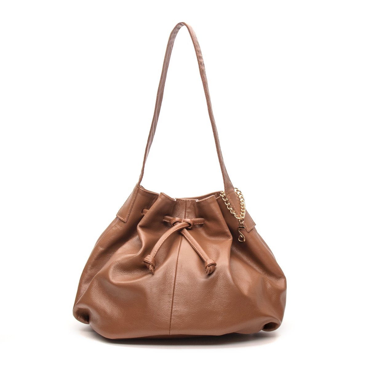 Bolsa Couro Legítimo Hobo/Saco Média Siena - FIONATTI