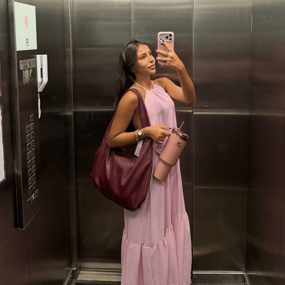 Bolsa Couro Legítimo Ombro/Hobo Média Monaco - FIONATTI