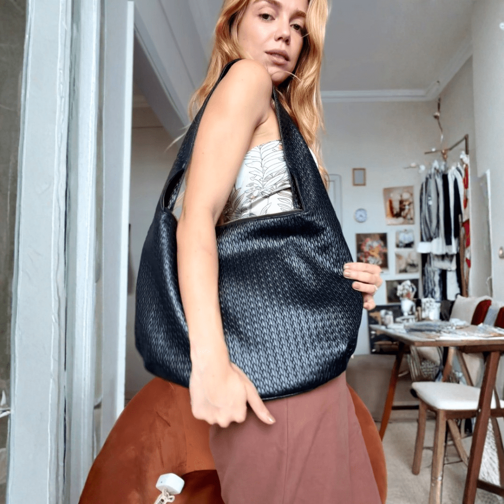 Bolsa Couro Legítimo Ombro/Hobo Média Monaco - FIONATTI