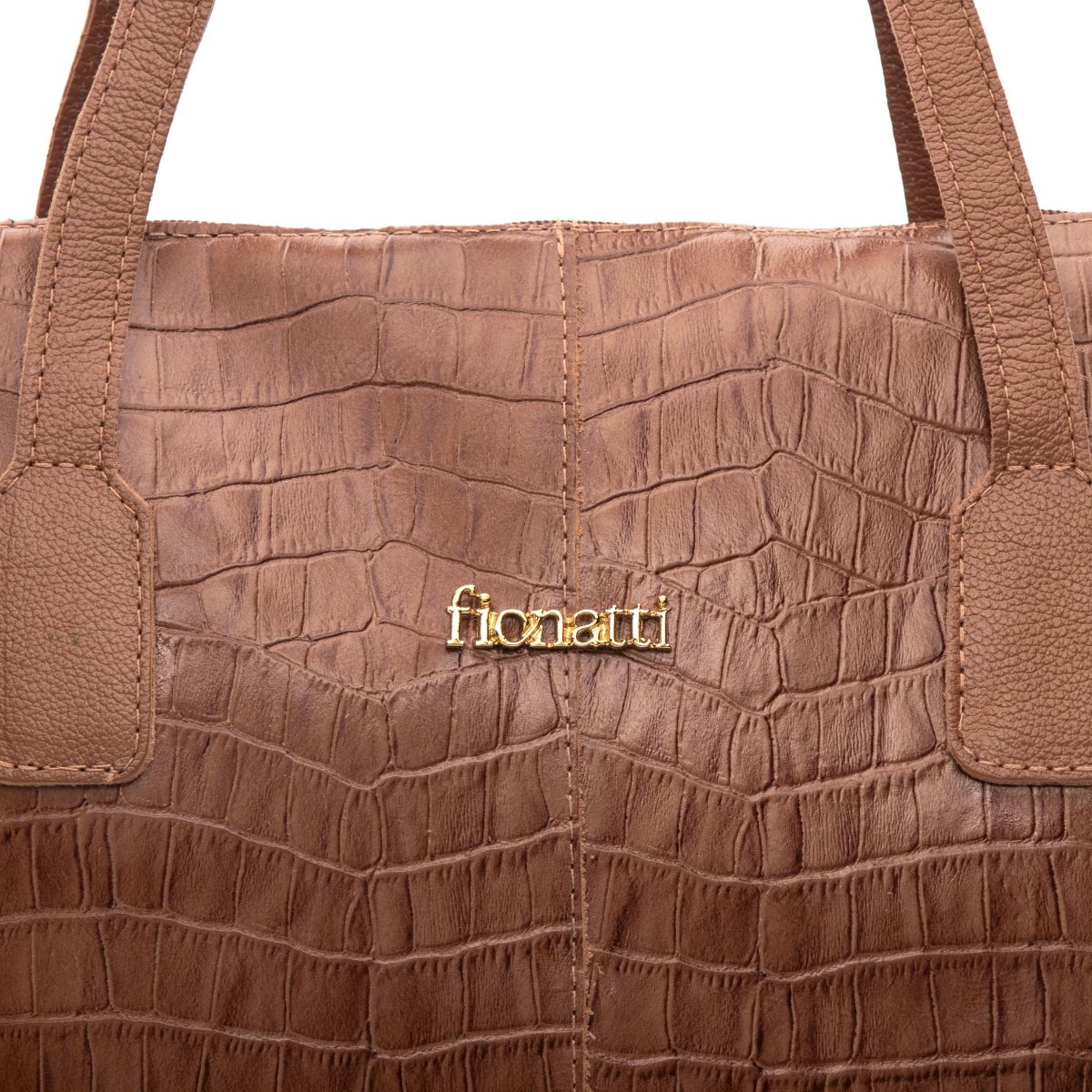 Bolsa Couro Legítimo Shopping Grande Turim - FIONATTI