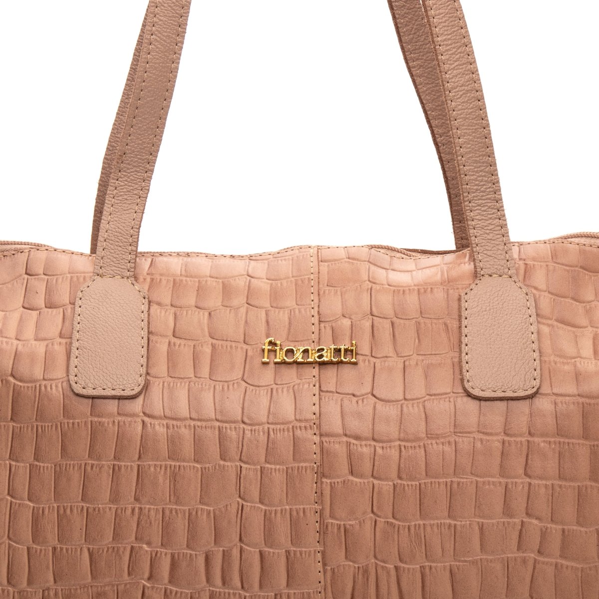 Bolsa Couro Legítimo Shopping Grande Turim - FIONATTI