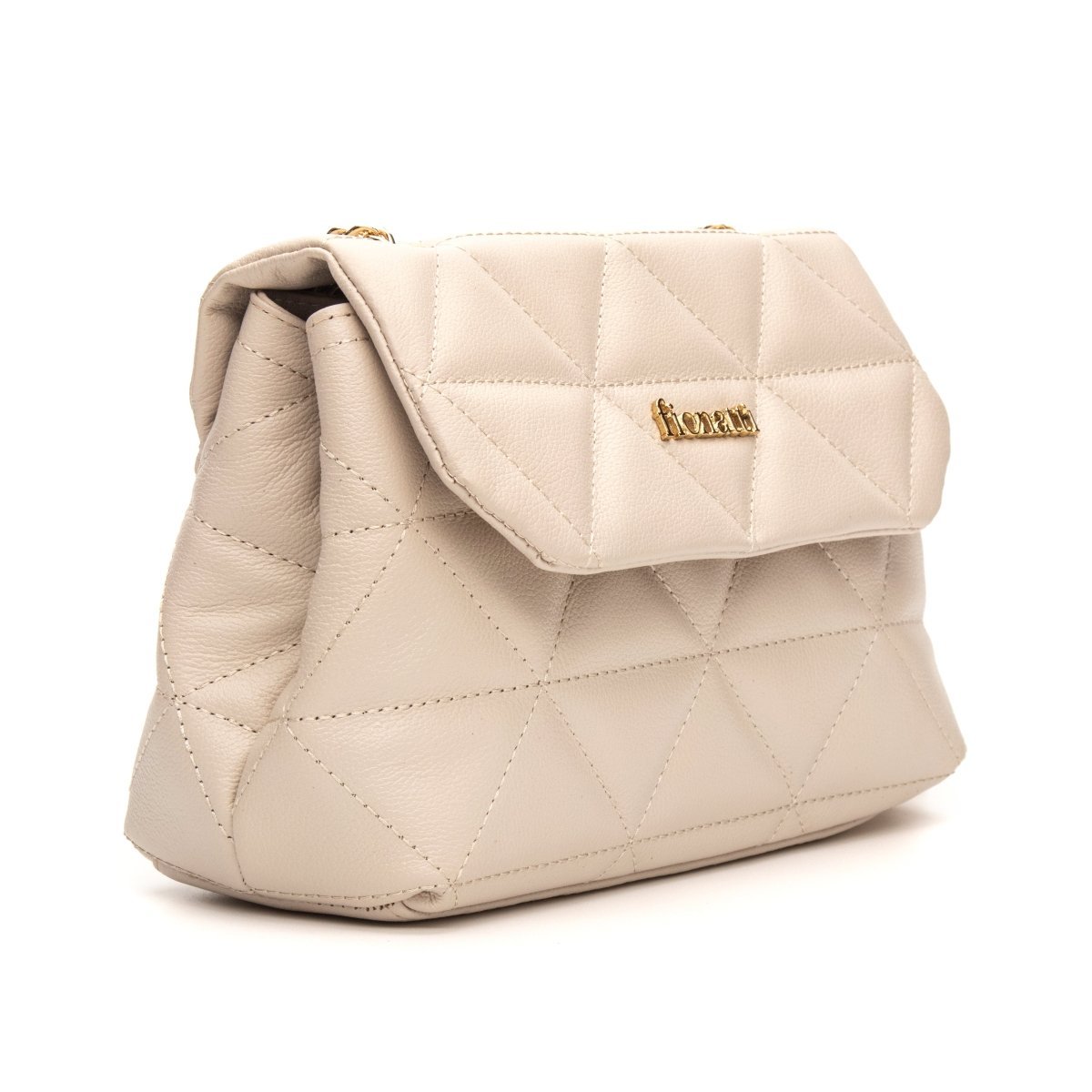 Bolsa Couro Legítimo Tiracolo Matelasse Média Firenze - FIONATTI
