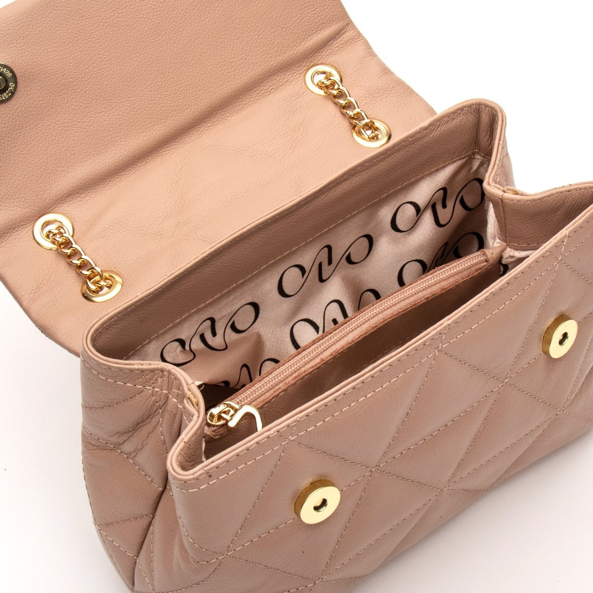 Bolsa Couro Legítimo Tiracolo Matelasse Média Firenze - FIONATTI