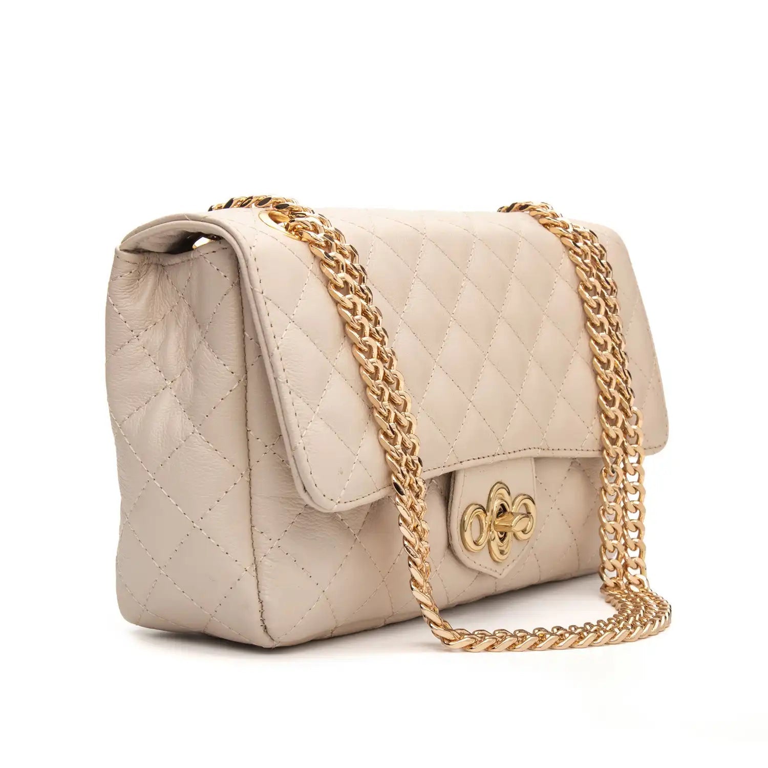 Bolsa Tiracolo Matelassê Média Veneza feminina | FIONATTI