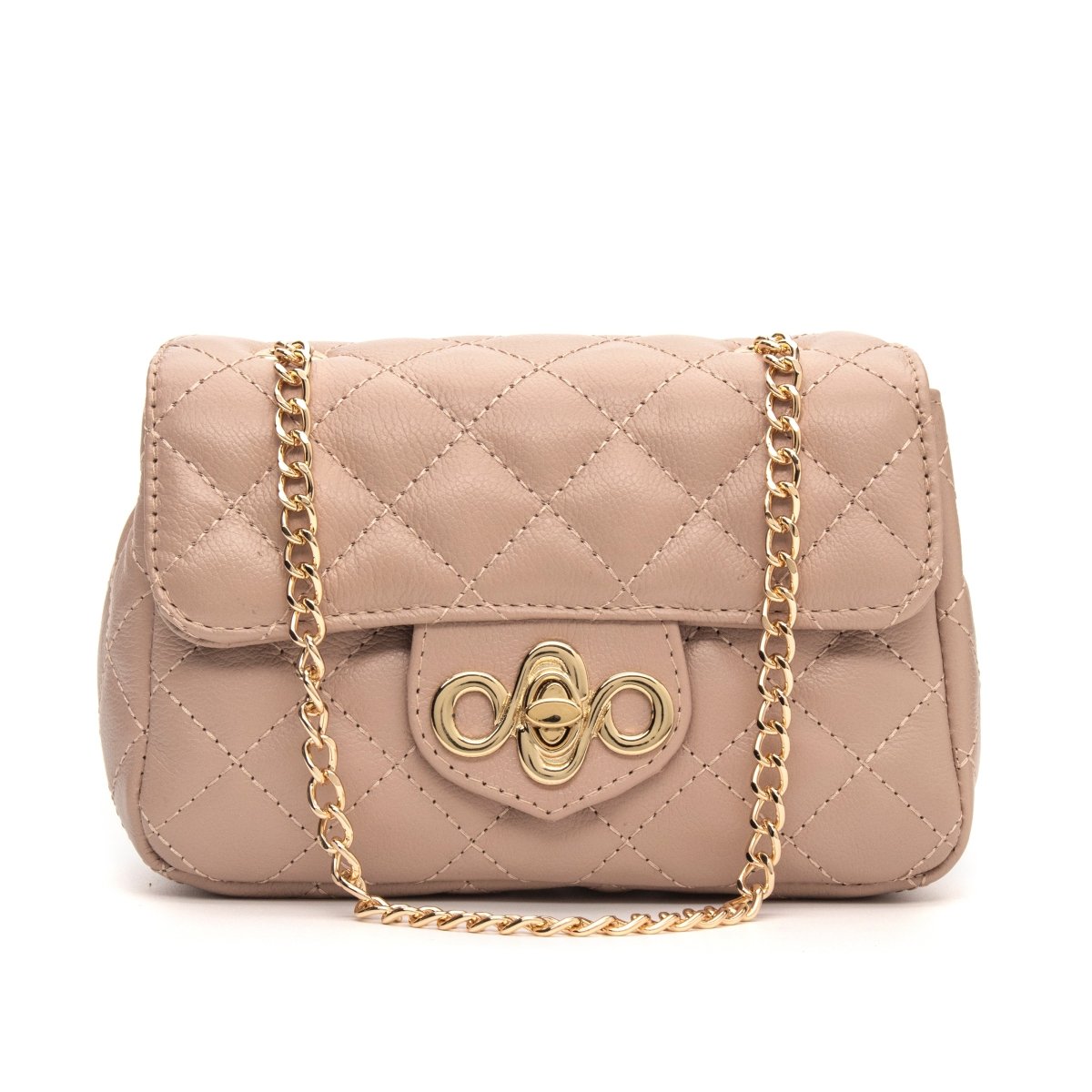 Bolsa Couro Legítimo Tiracolo Matelassê Pequena Veneza - FIONATTI
