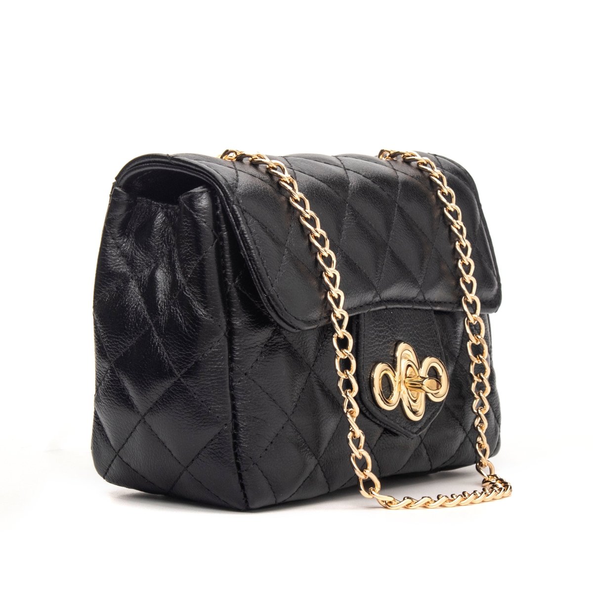 Bolsa Couro Legítimo Tiracolo Matelassê Pequena Veneza - FIONATTI | Bolsas Femininas em Couro