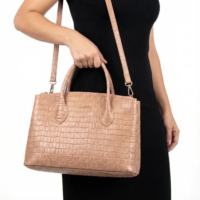 Bolsa Couro Legítimo Tote/Tiracolo Grande Pisa - FIONATTI