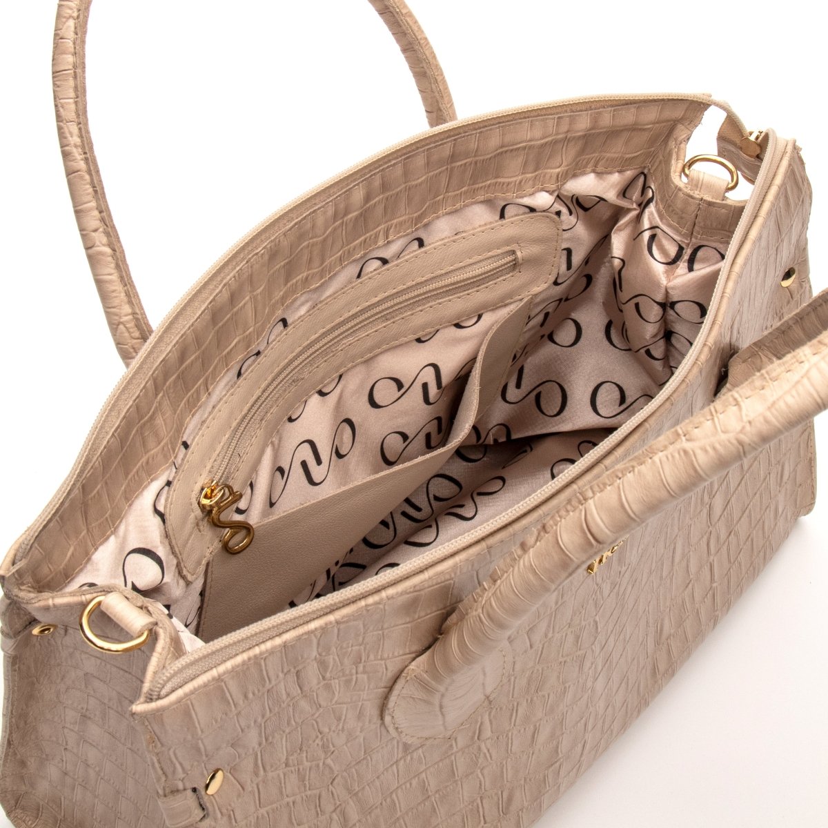 Bolsa Couro Legítimo Tote/Tiracolo Grande Pisa - FIONATTI