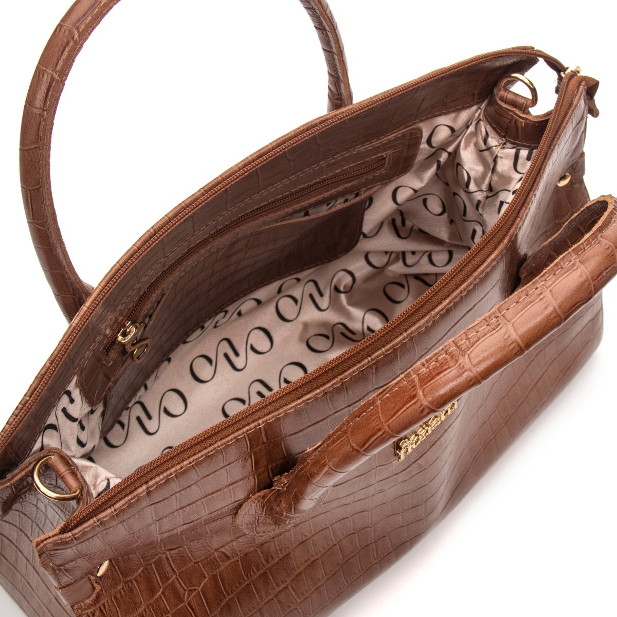 Bolsa Couro Legítimo Tote/Tiracolo Grande Pisa - FIONATTI