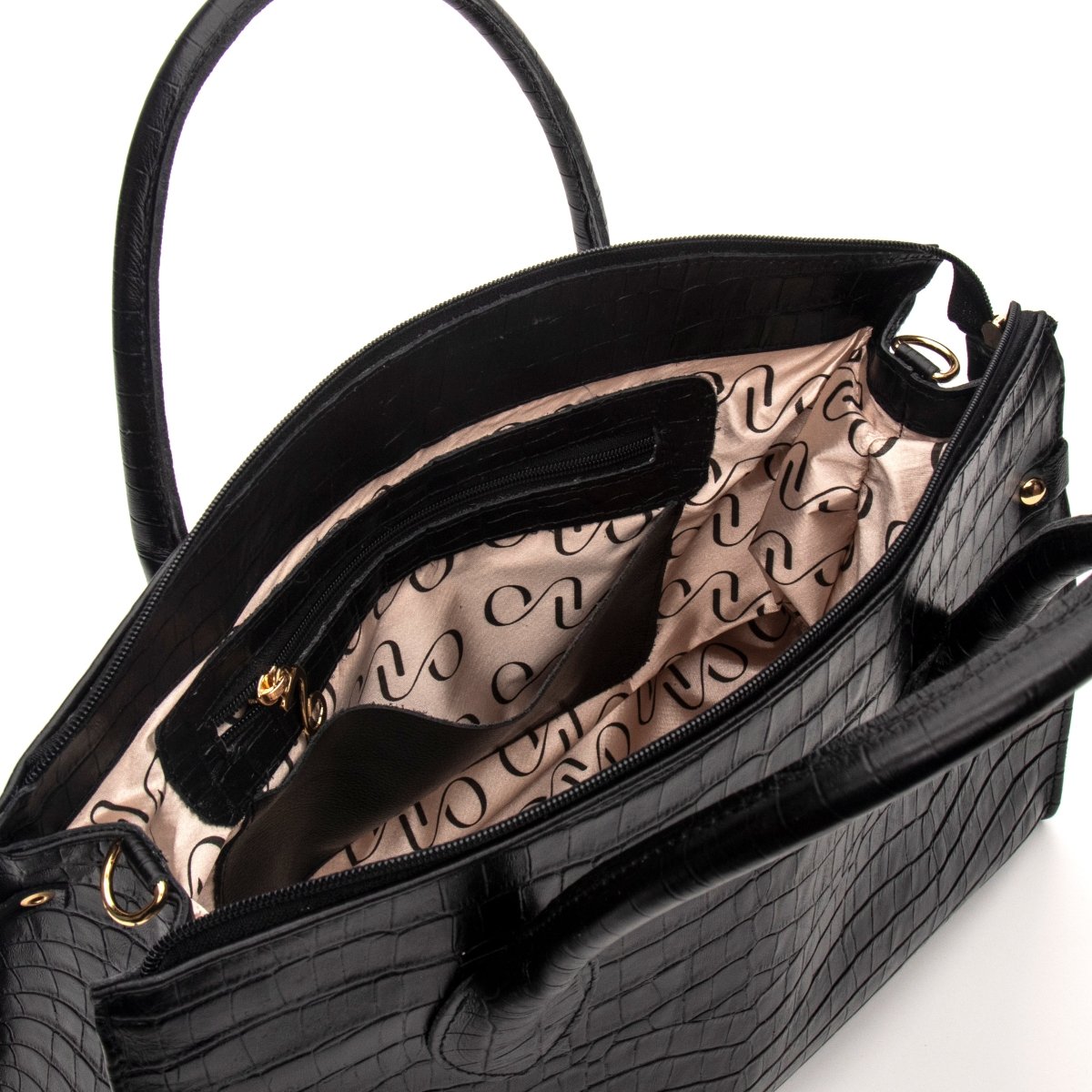 Bolsa Couro Legítimo Tote/Tiracolo Grande Pisa - FIONATTI