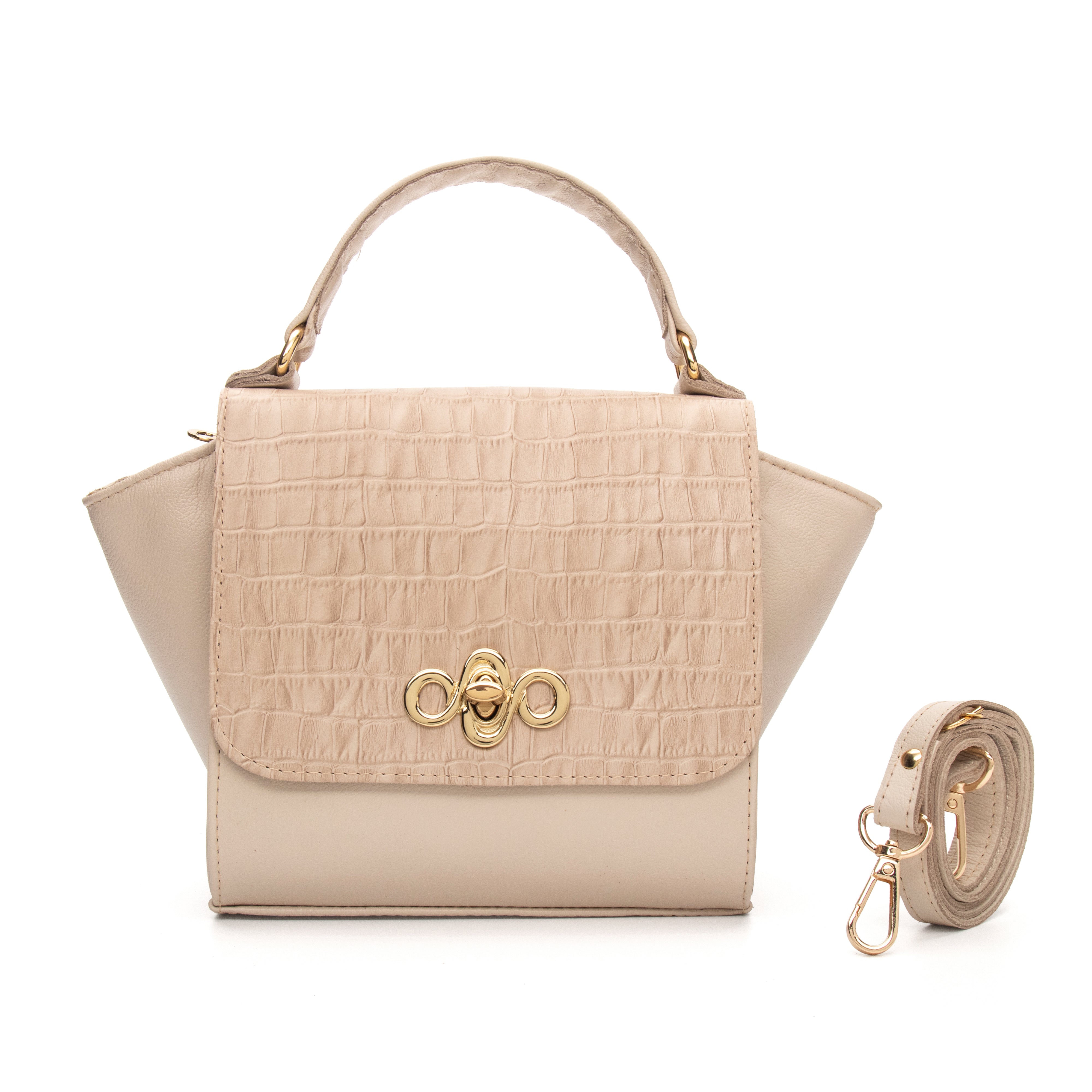 Bolsa Couro Legítimo Tiracolo/Handbag Pequena Portofino