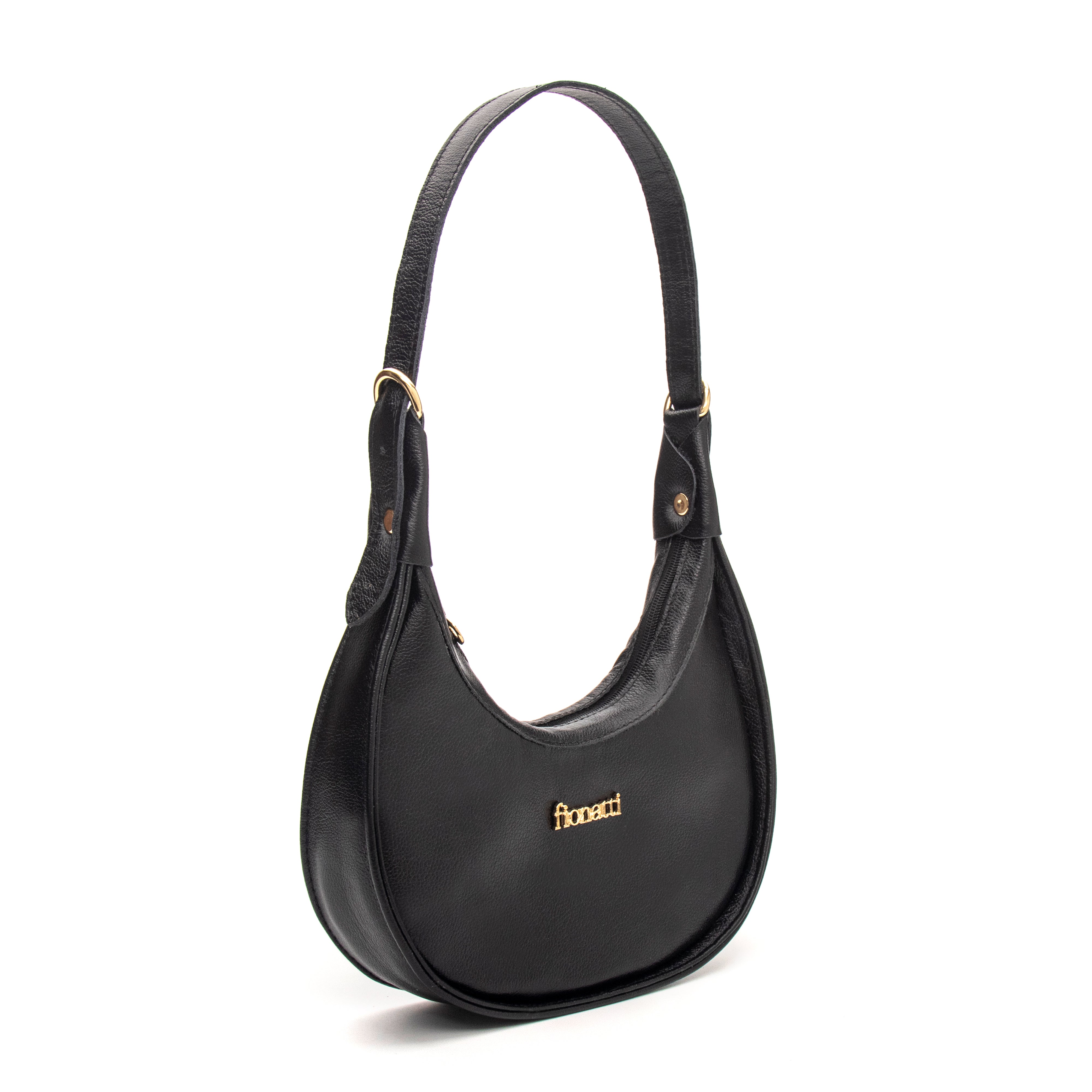 Bolsa Couro Legítimo Hobo Pequena Roma