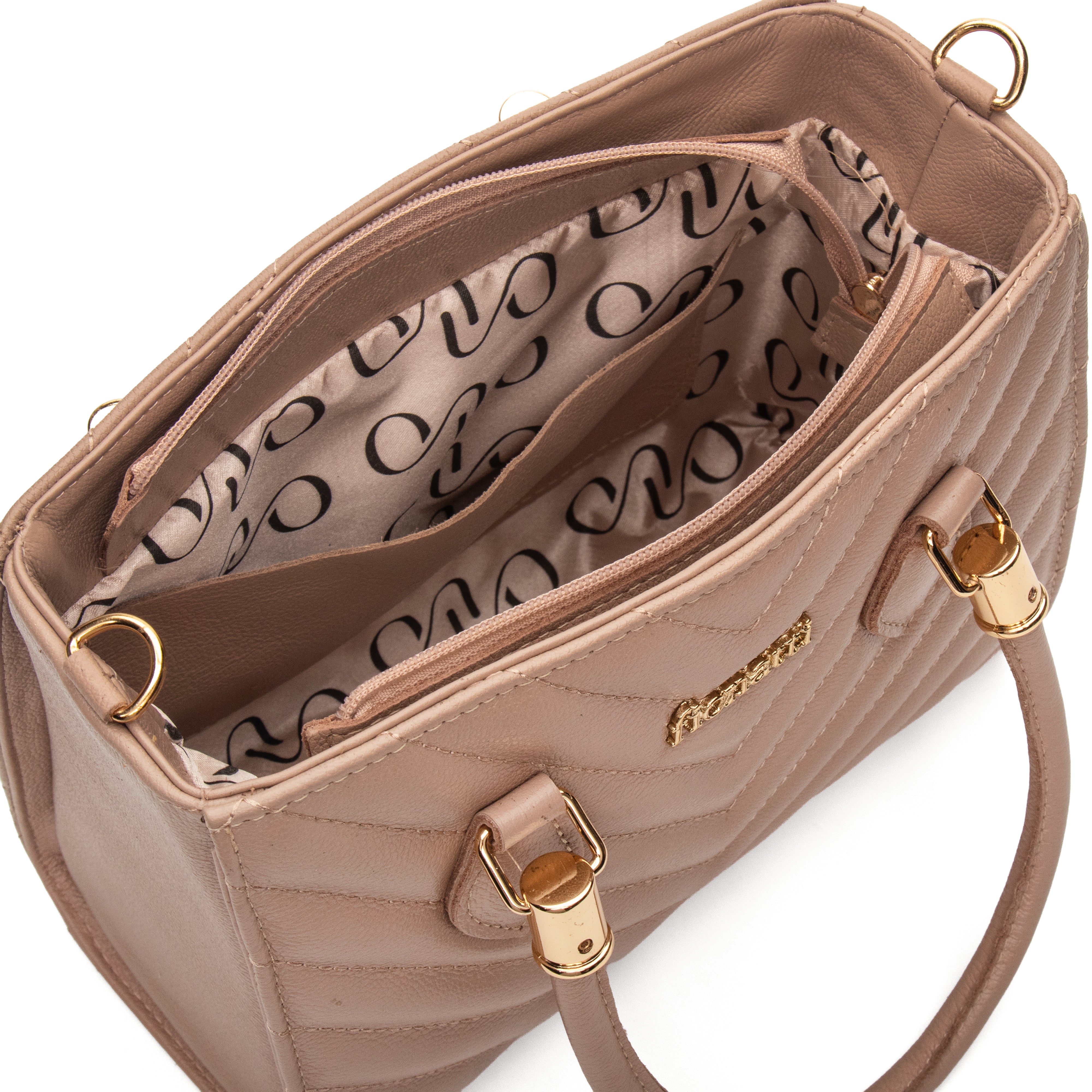 Bolsa Couro Legítimo Tote/Tiracolo Média Ravena