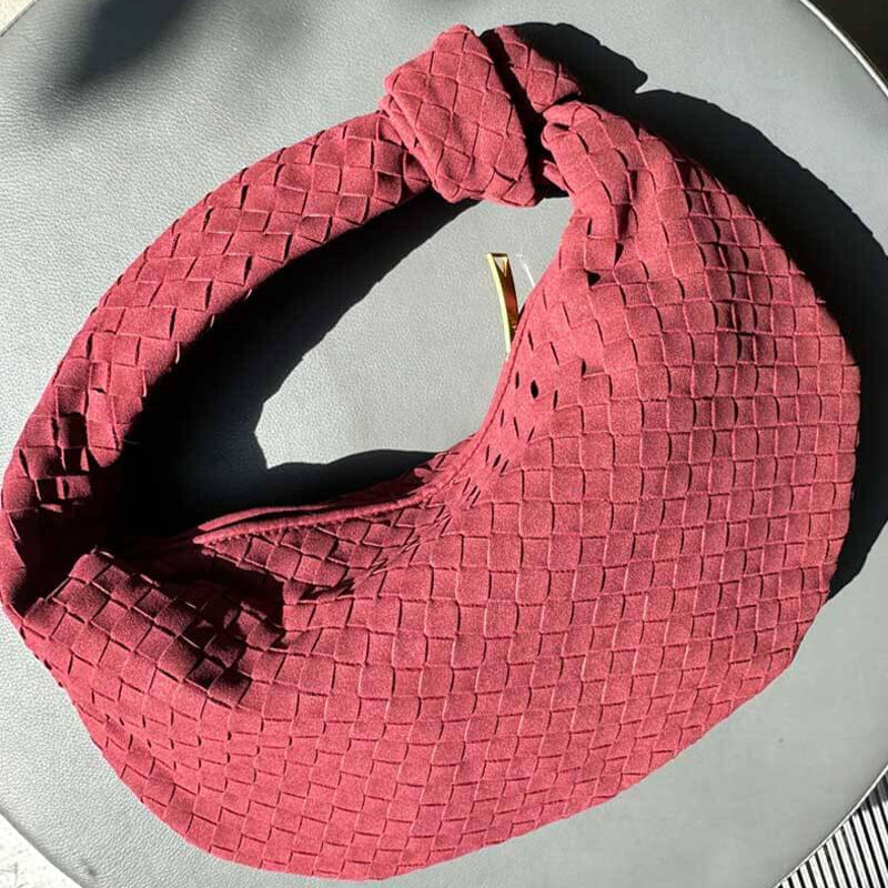 Bolsa Trançada Alice Grande Camurça