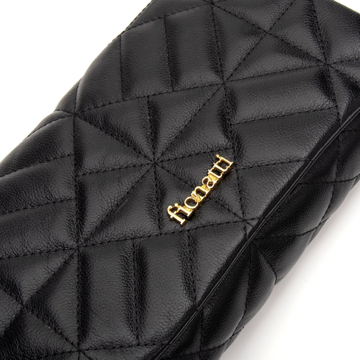 Bolsa Couro Legítimo Clutch/Tiracolo Matelassê Pequena Parma - FIONATTI