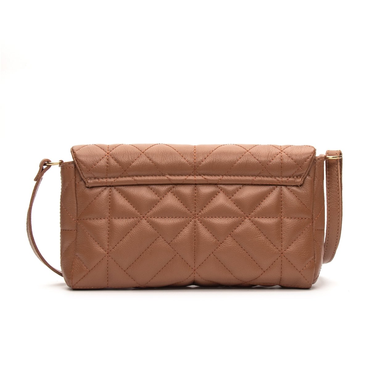 Bolsa Couro Legítimo Clutch/Tiracolo Matelassê Pequena Parma - FIONATTI