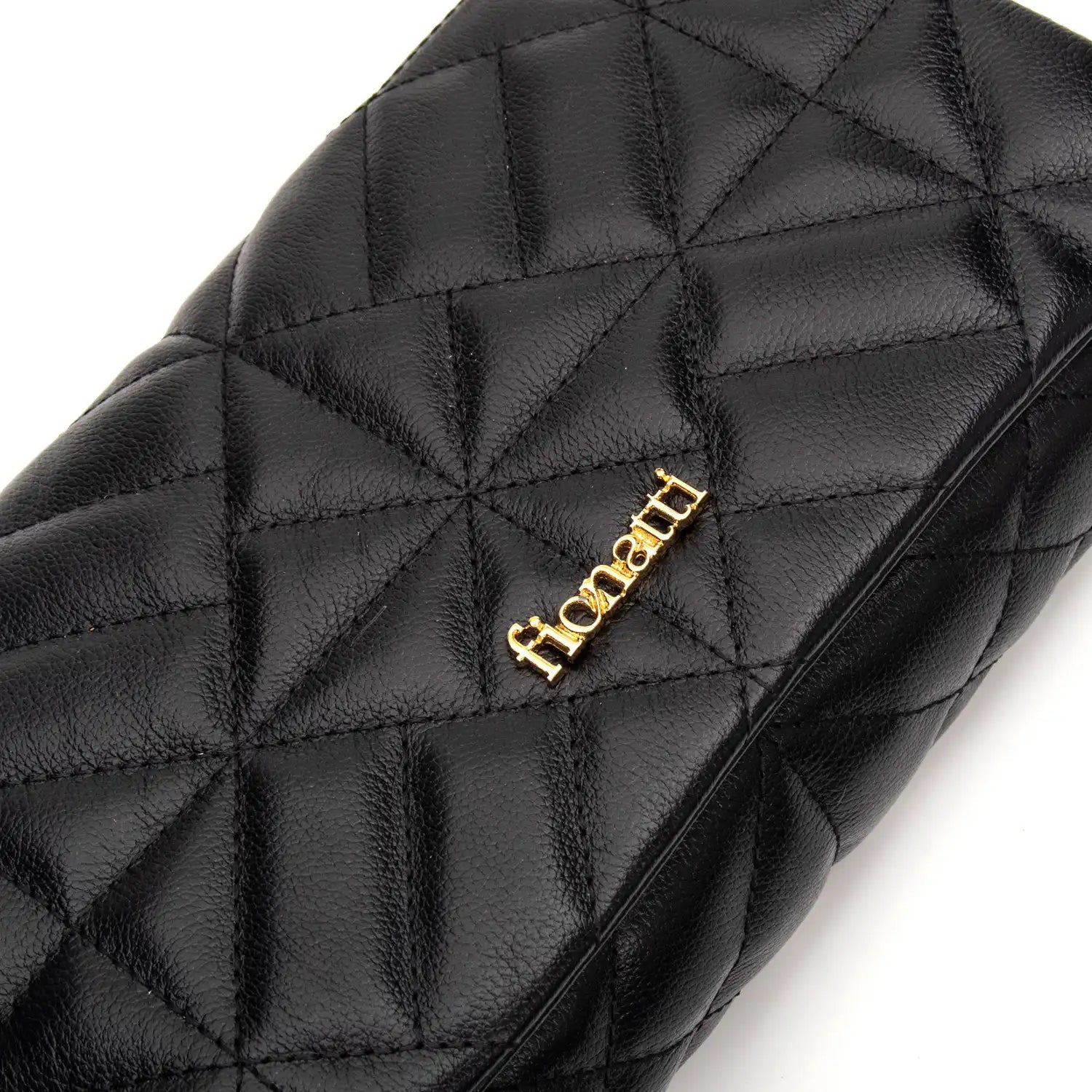 Bolsa Couro Legítimo Clutch/Tiracolo Matelassê Pequena Parma feminina | FIONATTI
