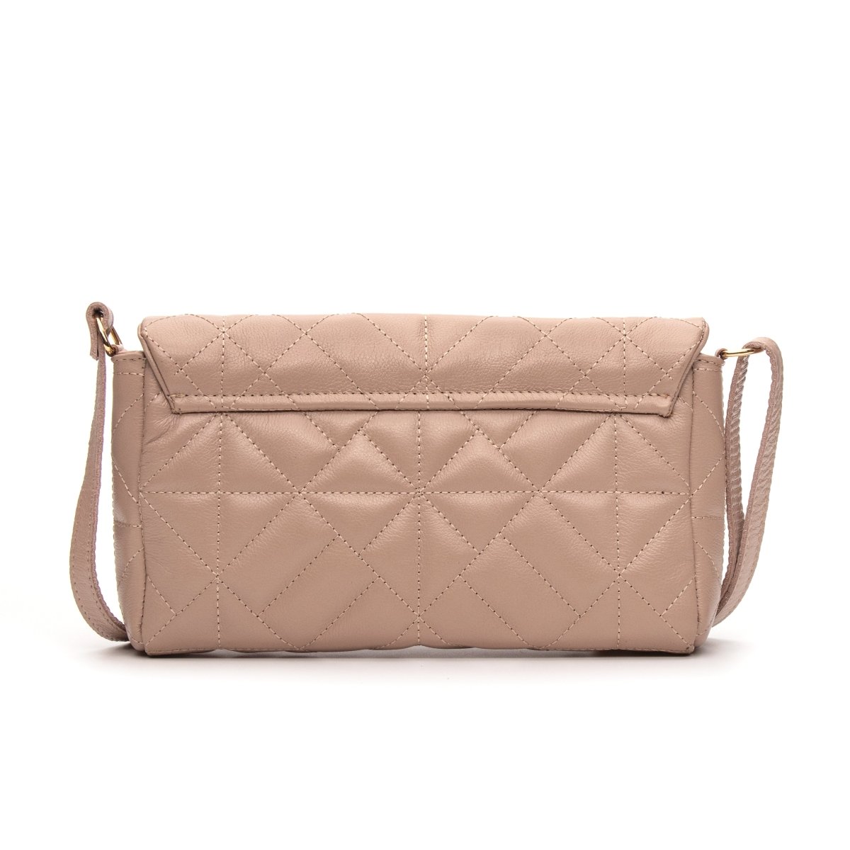 Bolsa Couro Legítimo Clutch/Tiracolo Matelassê Pequena Parma - FIONATTI