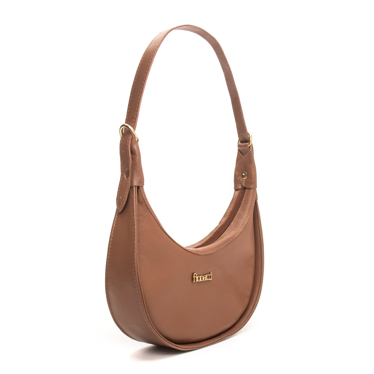 Bolsa Couro Legítimo Hobo Pequena Roma - FIONATTI