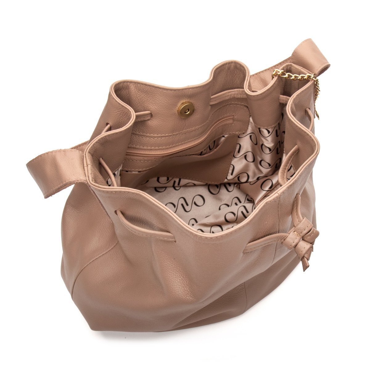 Bolsa Couro Legítimo Hobo/Saco Média Siena - FIONATTI