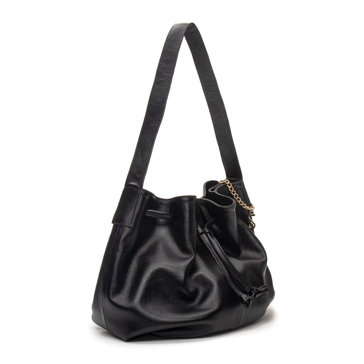 Bolsa Couro Legítimo Hobo/Saco Média Siena - FIONATTI