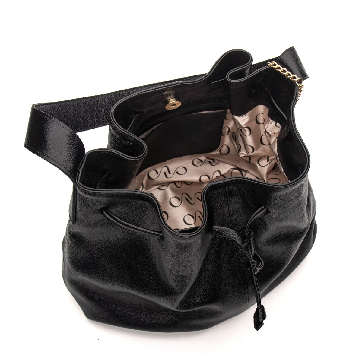 Bolsa Couro Legítimo Hobo/Saco Média Siena - FIONATTI