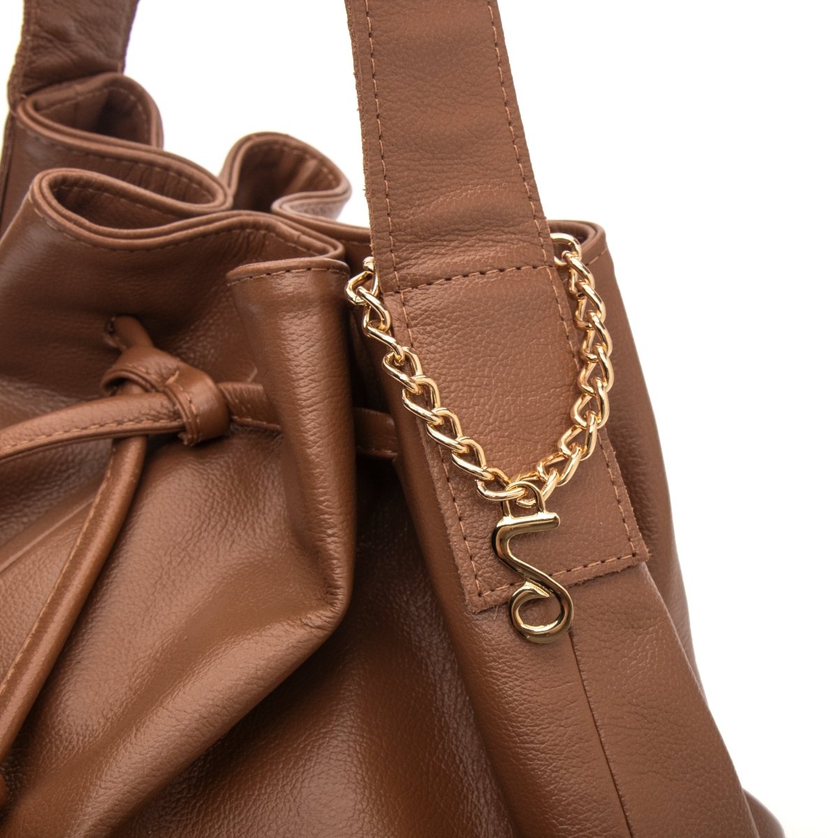 Bolsa Couro Legítimo Hobo/Saco Média Siena - FIONATTI