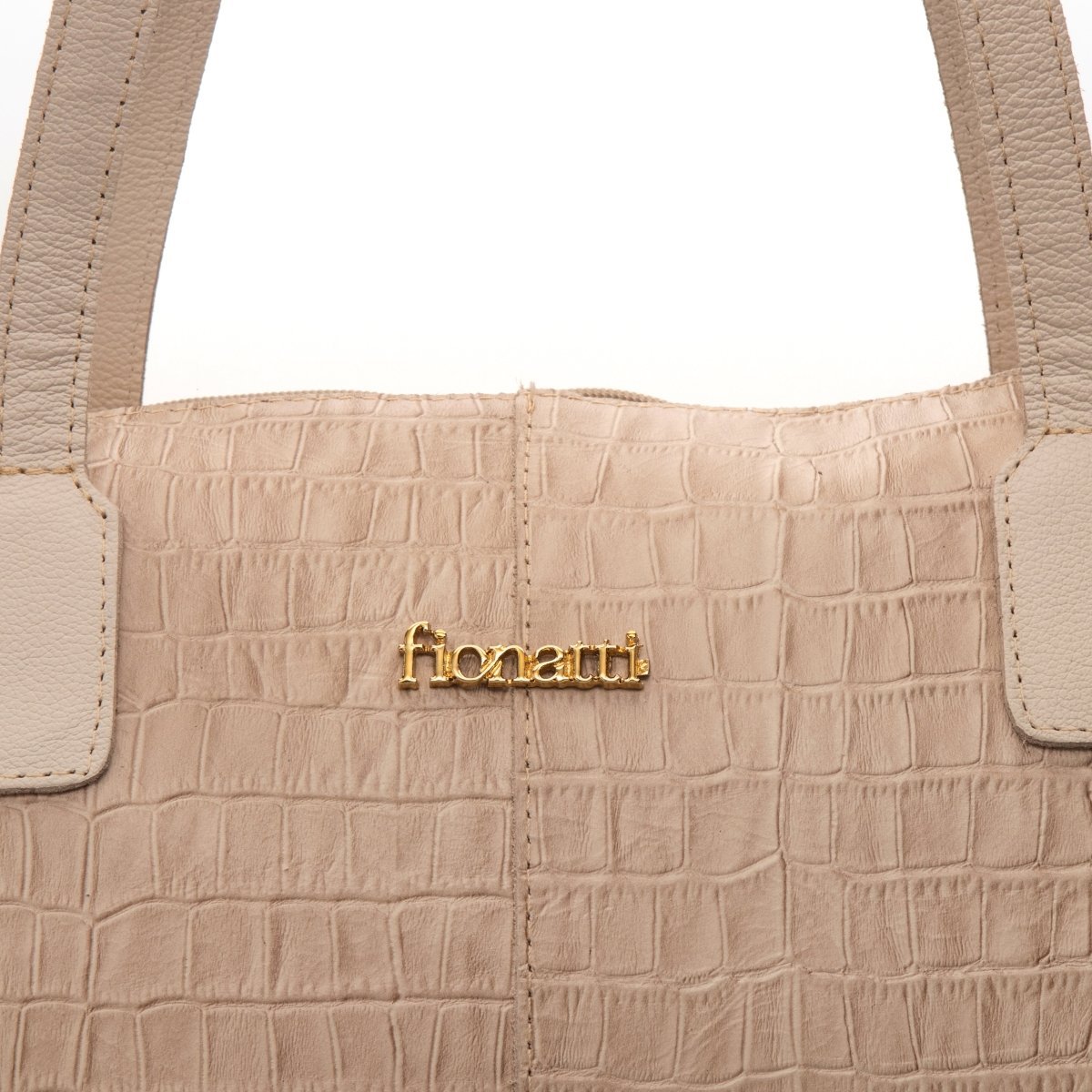 Bolsa Couro Legítimo Shopping Grande Turim - FIONATTI