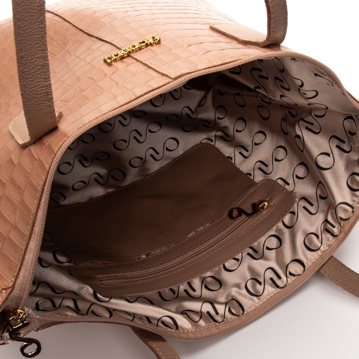 Bolsa Couro Legítimo Shopping Grande Turim - FIONATTI