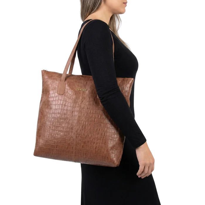 Bolsa Couro Legítimo Shopping Grande Turim - FIONATTI