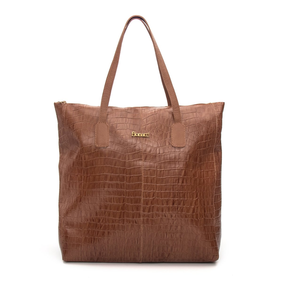 Bolsa Couro Legítimo Shopping Grande Turim - FIONATTI