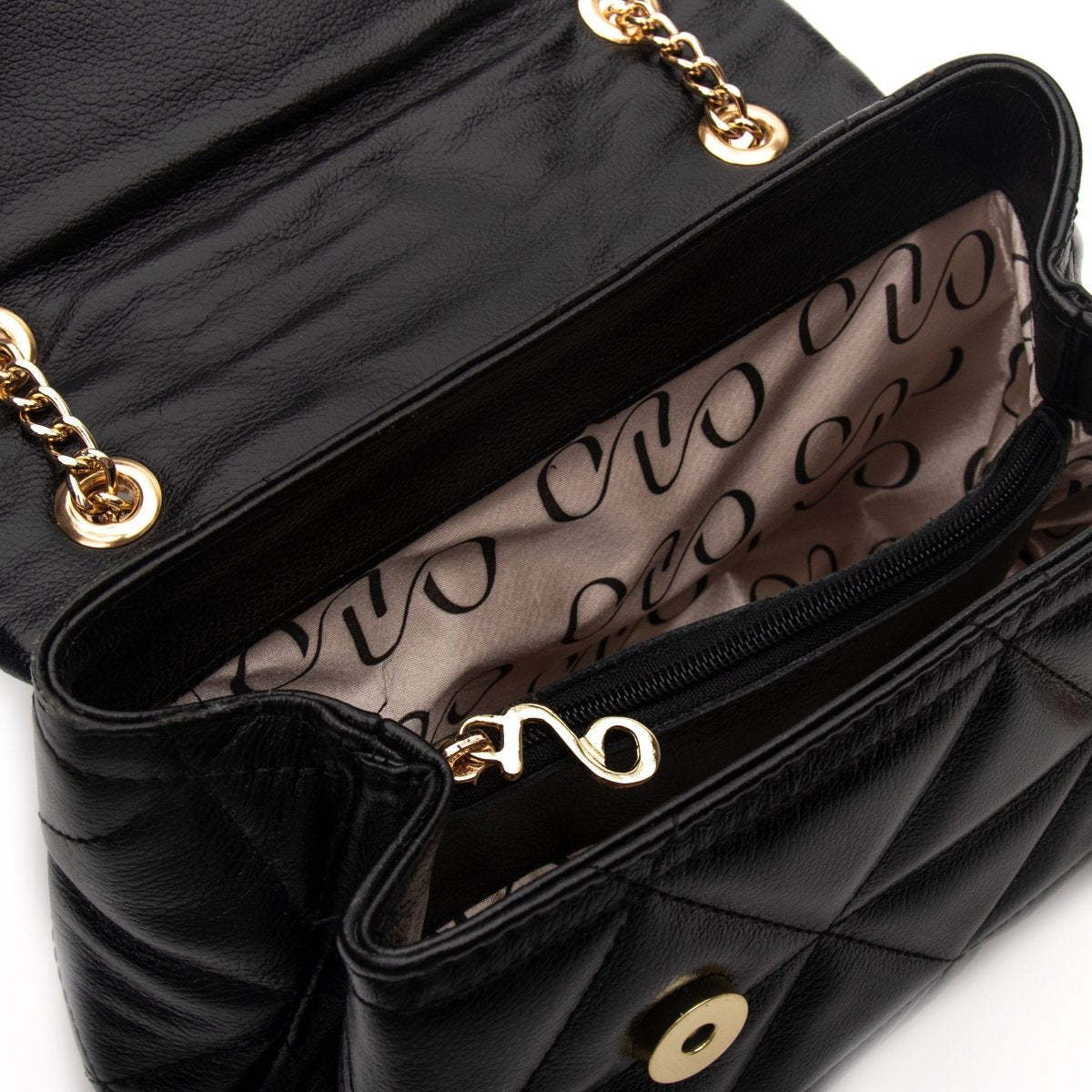 Bolsa Couro Legítimo Tiracolo Matelasse Média Firenze - FIONATTI
