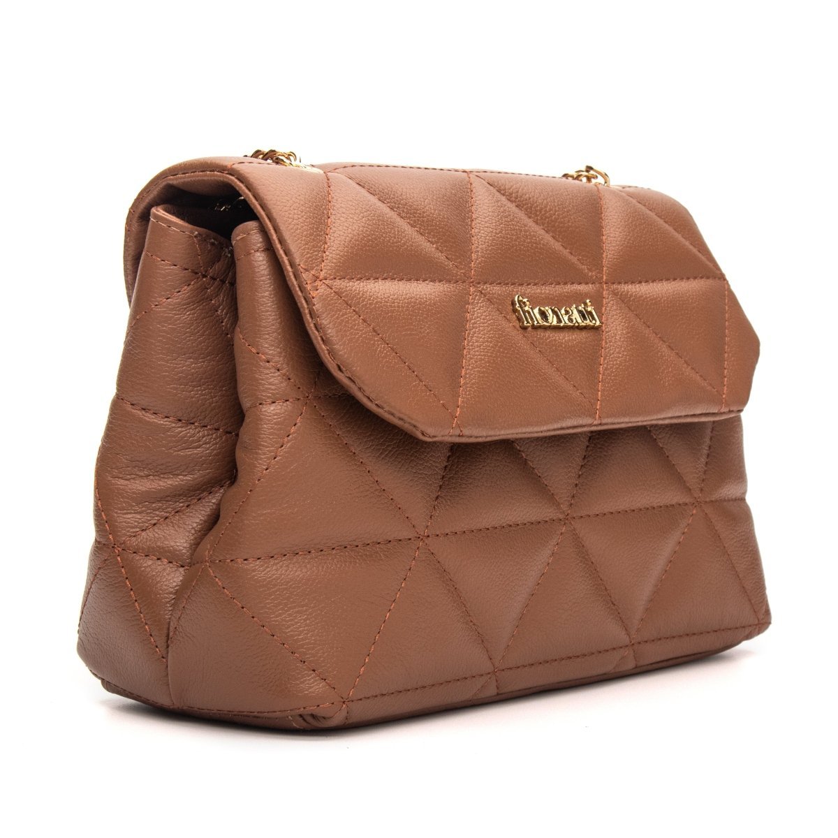 Bolsa Couro Legítimo Tiracolo Matelasse Média Firenze - FIONATTI