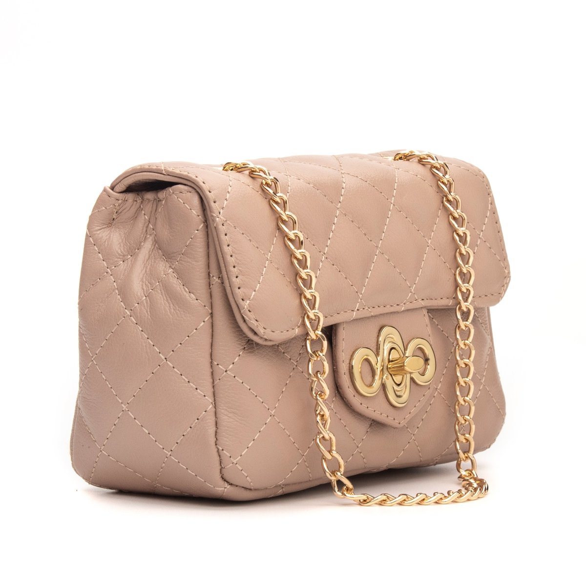 Bolsa Couro Legítimo Tiracolo Matelassê Pequena Veneza - FIONATTI