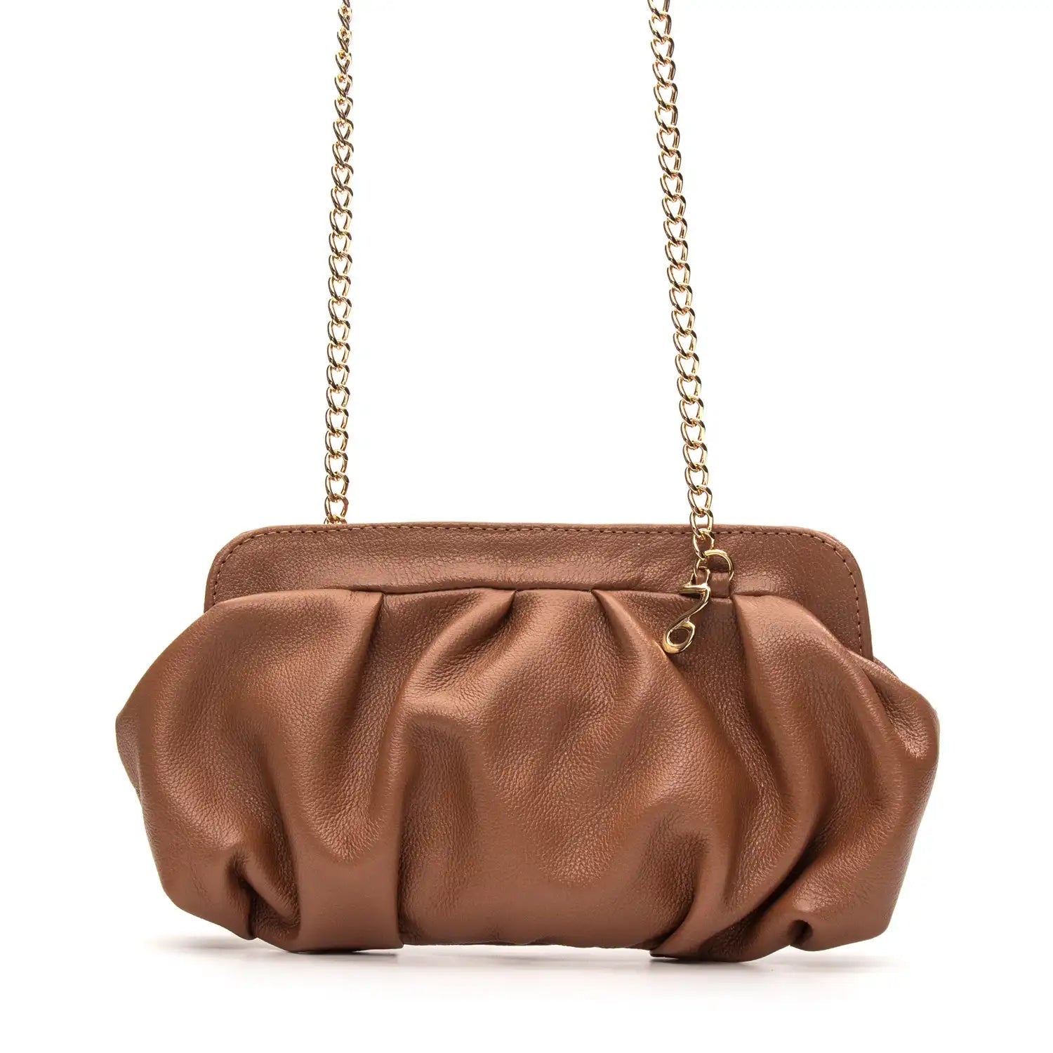 Bolsa Tiracolo Pequena Capri feminina na cor Marrom | FIONATTI
