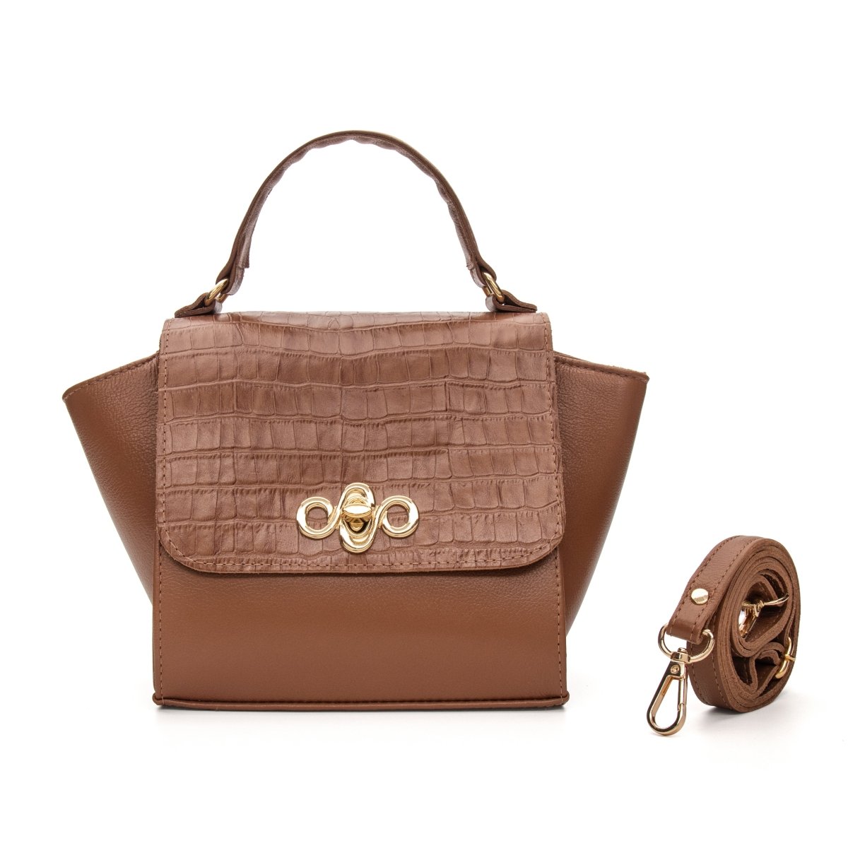 Bolsa Couro Legítimo Tiracolo/Handbag Pequena Portofino - FIONATTI | Bolsas Femininas em Couro