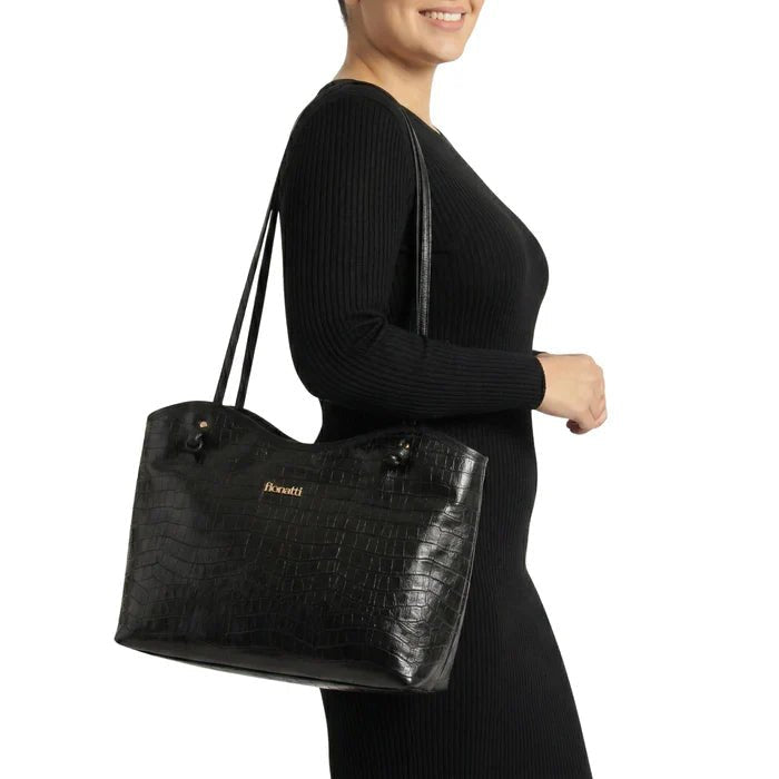 Bolsa Couro Legítimo Tote Grande Bellagio - FIONATTI
