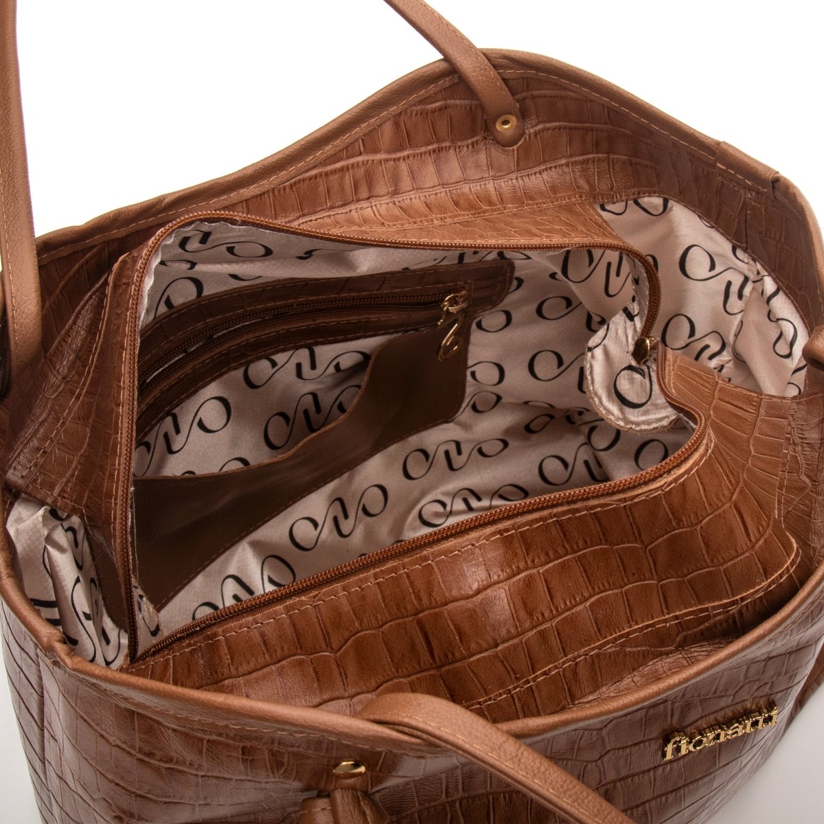 Bolsa Couro Legítimo Tote Grande Bellagio - FIONATTI