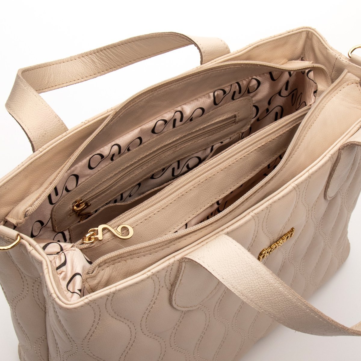 Bolsa Couro Legítimo Tote Grande Milano - FIONATTI