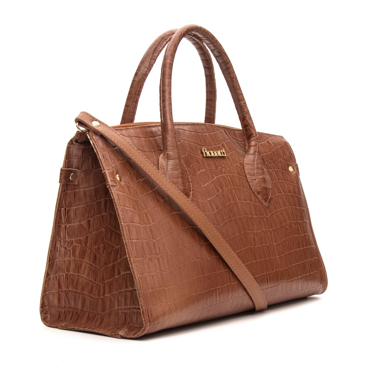 Bolsa Couro Legítimo Tote/Tiracolo Grande Pisa - FIONATTI