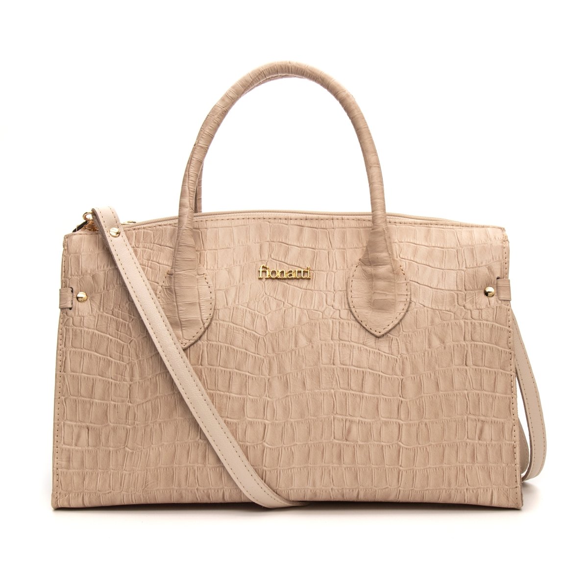 Bolsa Couro Legítimo Tote/Tiracolo Grande Pisa - FIONATTI