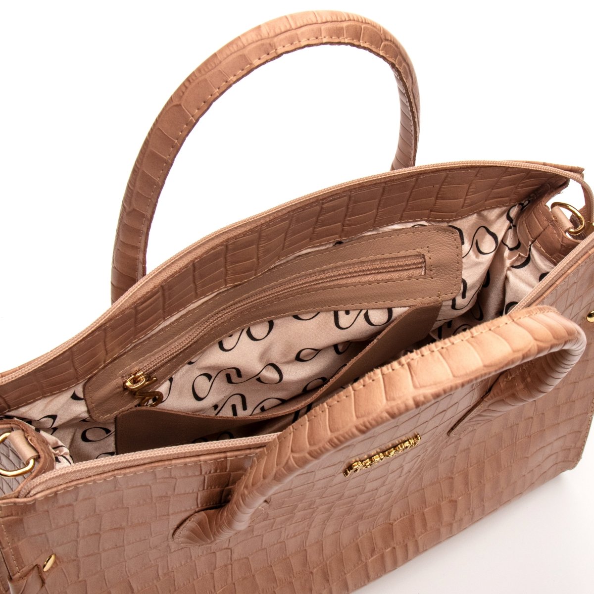 Bolsa Couro Legítimo Tote/Tiracolo Grande Pisa - FIONATTI